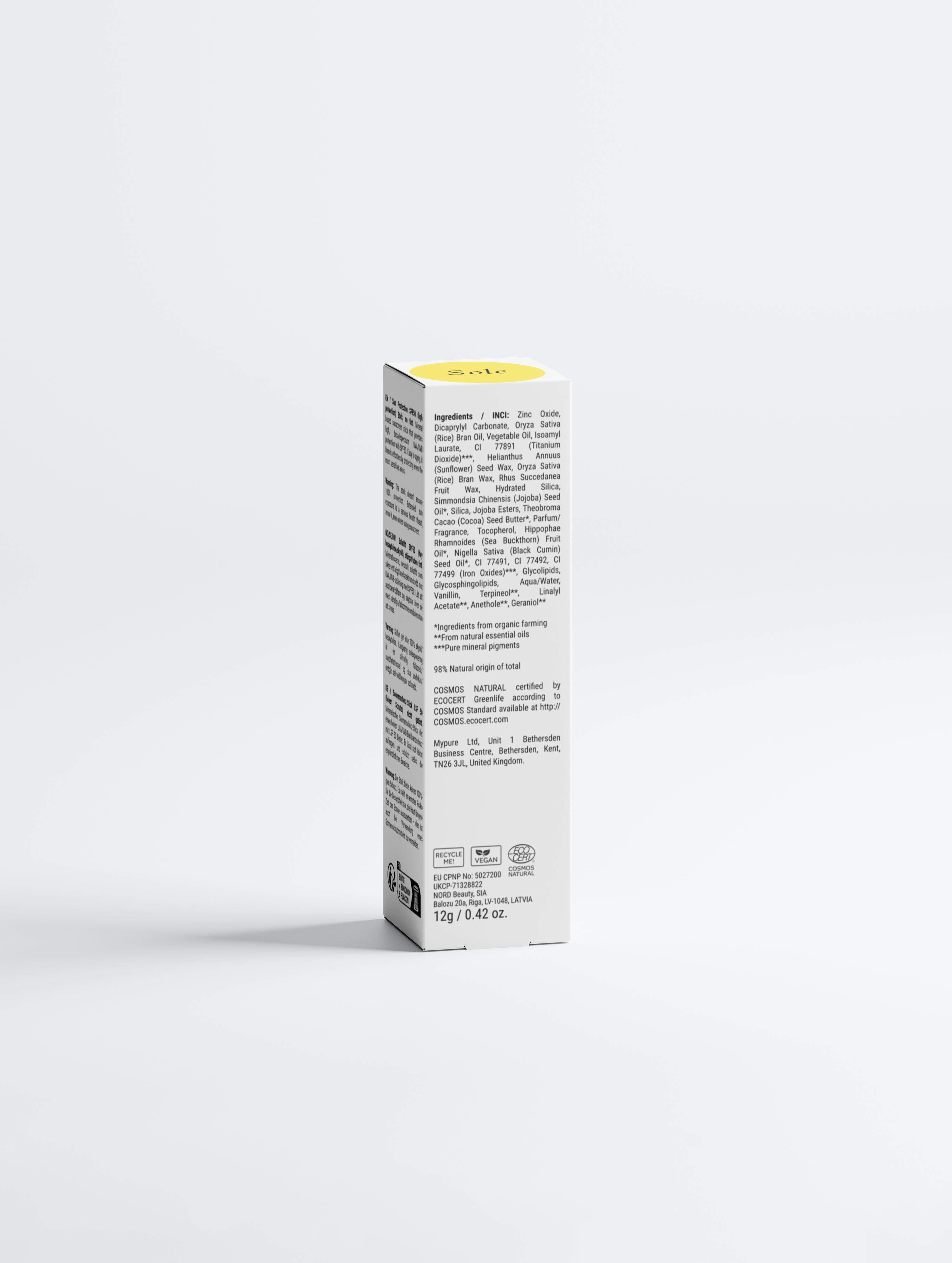 Sun Protection SPF50 Stick, no tint
