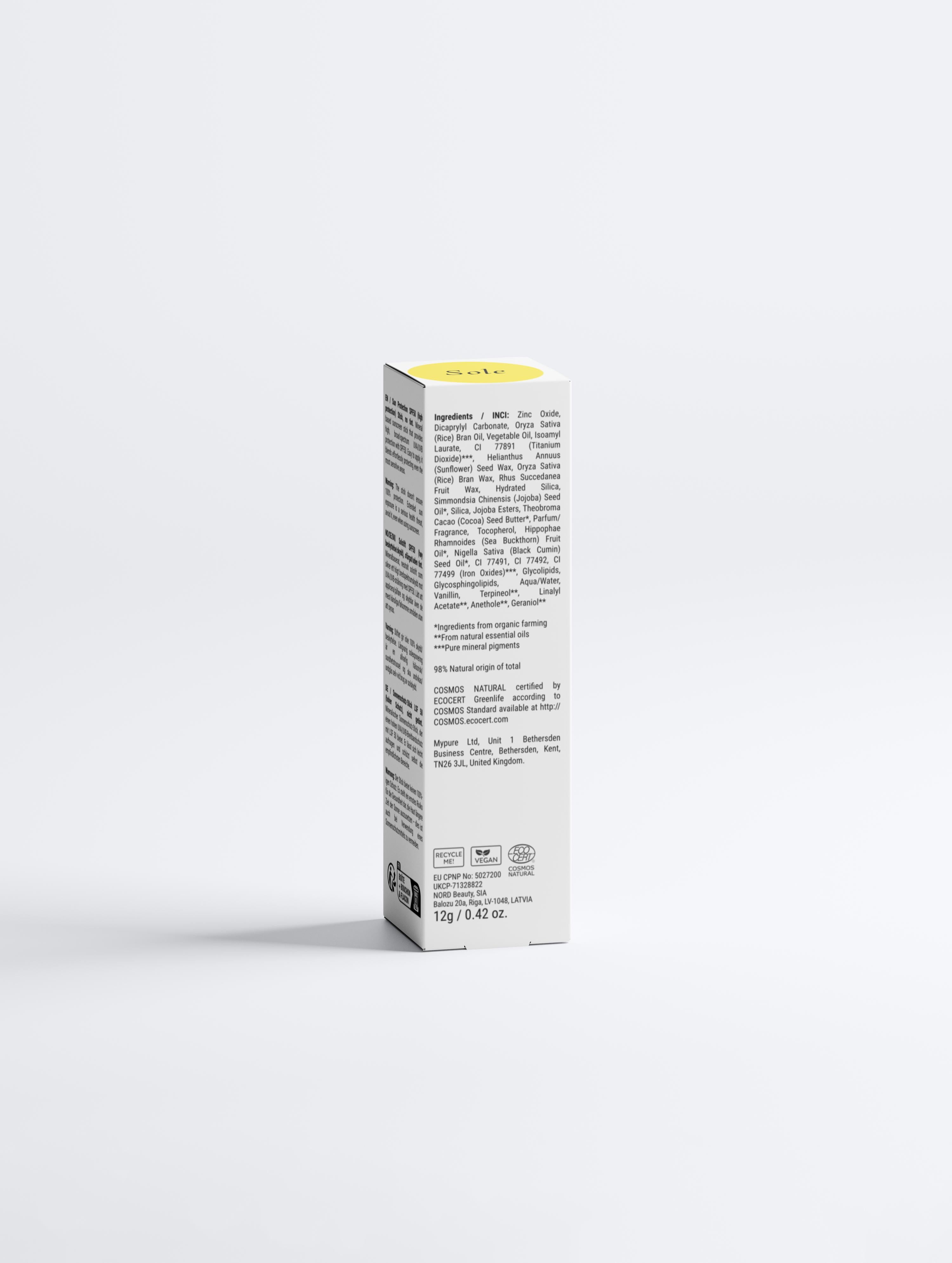Sun Protection SPF50 Stick, no tint