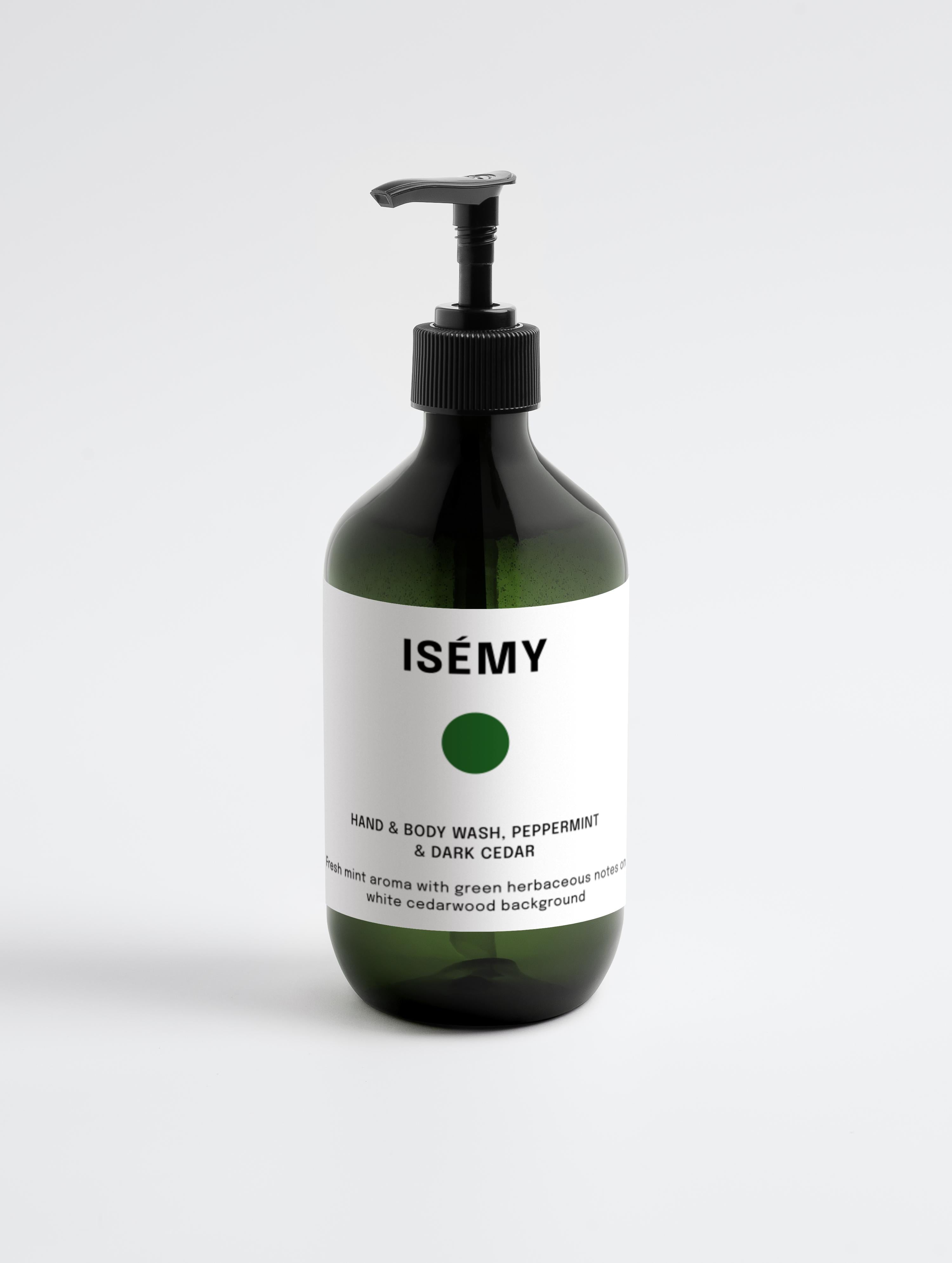 Luxurious Hand & Body Wash, Peppermint & Dark Cedar